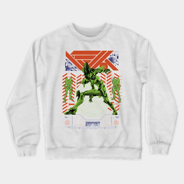 NGE EVA 01 light Crewneck Sweatshirt by fm_artz